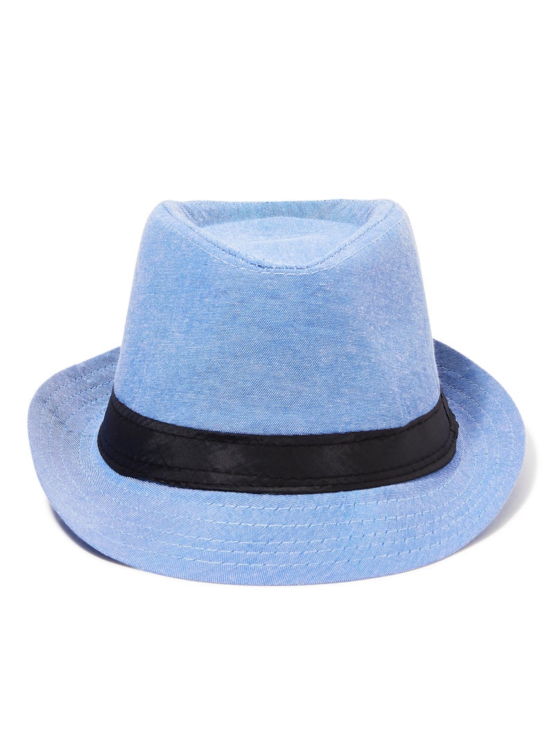 R&B Summer Beautiful Beach Sun Hat Navy Blue  - Image 1