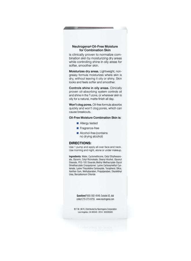 Neutrogena - Oil Free Moisture Combination Skin 118ml - Image 1
