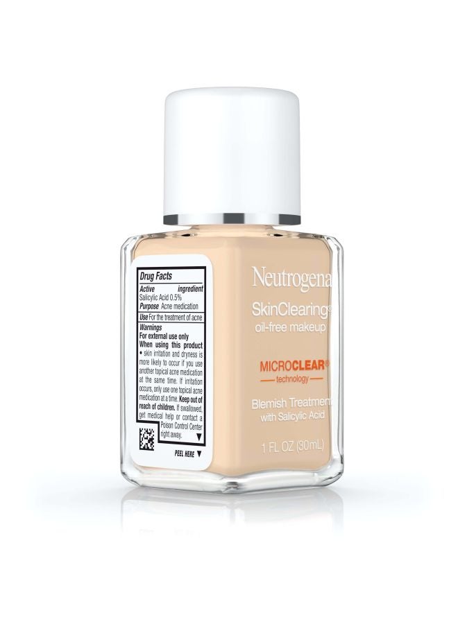 Neutrogena Skin Clearing Oil Free Makeup - Classic Ivory 10 beige 30ml  - Image 2