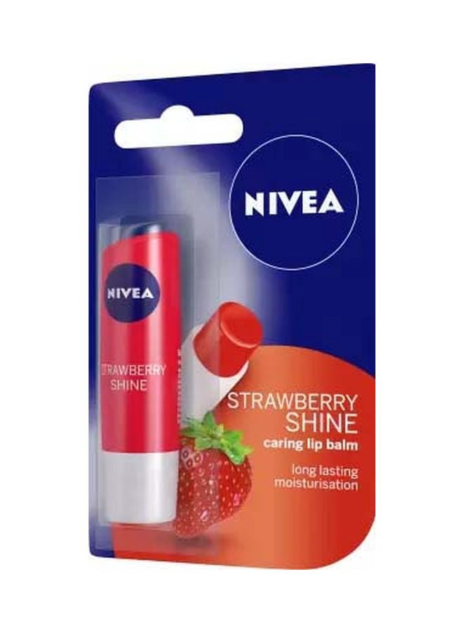 نيفيا مرطب شفاه ستروبري شاين بالفراولة أحمر 4.8جرام - Image 2
