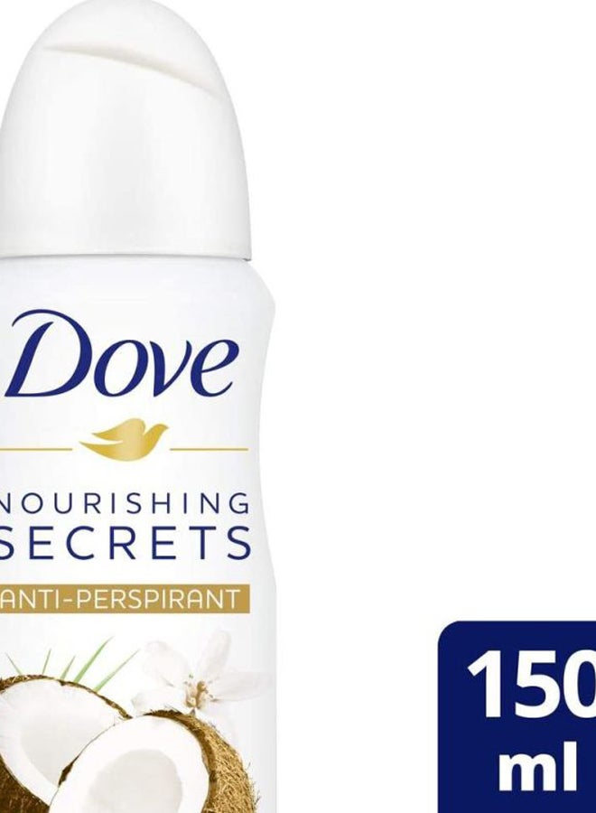 Dove - Dove Women Antiperspirant Deodorant Spray Coconut And Jasmine Coconut and Jasmine 150ml - Image 1
