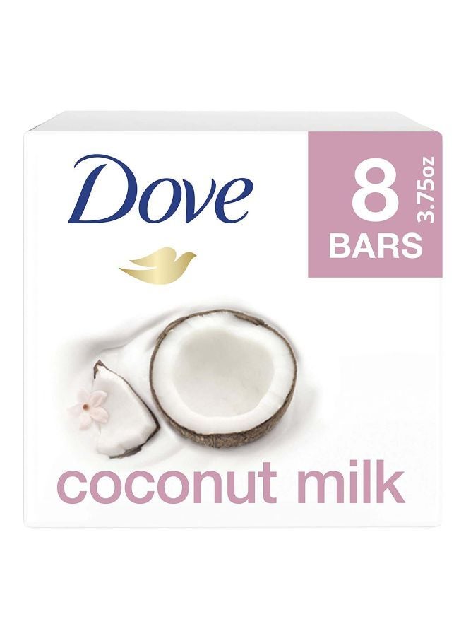 دوف مجموعة ألواح صابون الجمال بيورلي بامبرينج الغني بحليب جوز الهند وبتلات الياسمين بحجم 100 جرام مكونة من 4 قطع - Image 3