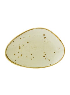 Earth Linen Oblong Plate Cream 11.5inch