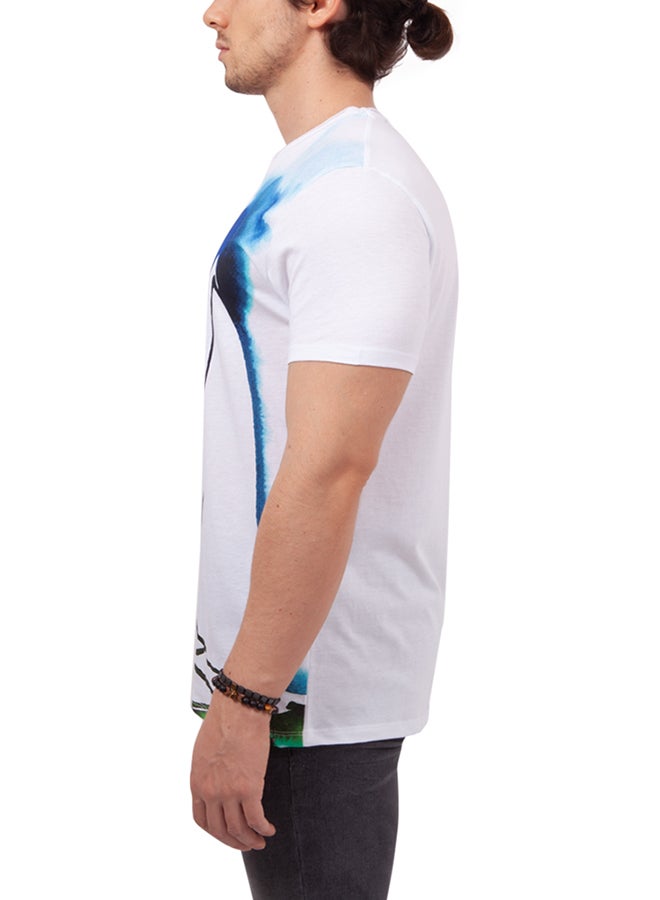 Biggdesign Sailing Boat Printed T-Shirt White  - Image 4