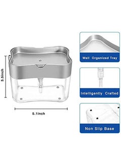Generic Soap Pump Dispenser And Sponge Holder For Kitchen Assorted  - Image 5