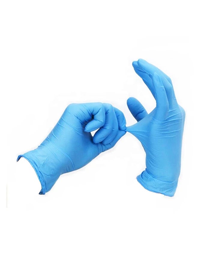 Generic 100 Piece Disposable Nitrile Powder Free Gloves Blue Medium - Image 1