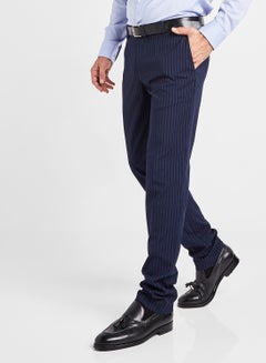 Formal Straight Trousers Navy