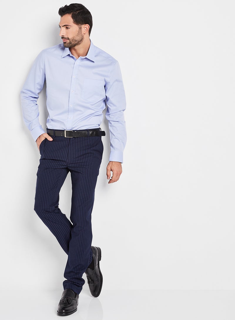 G2000 - Formal Straight Trousers Navy - Image 1