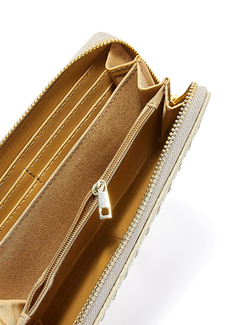 Jove - Wristlet Detail Long Wallet Ivory - Image 1