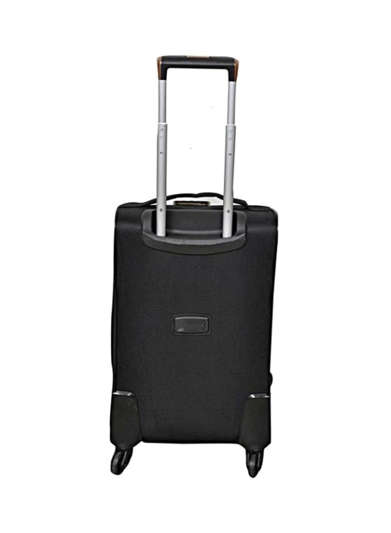 NEW TRAVEL Softside Small Cabin Luggage Trolley Black - Image 2