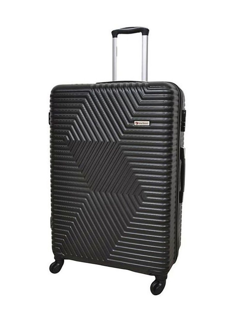 NEW TRAVEL - Hardside 4 Piece Luggage Trolley Set Black - Image 1