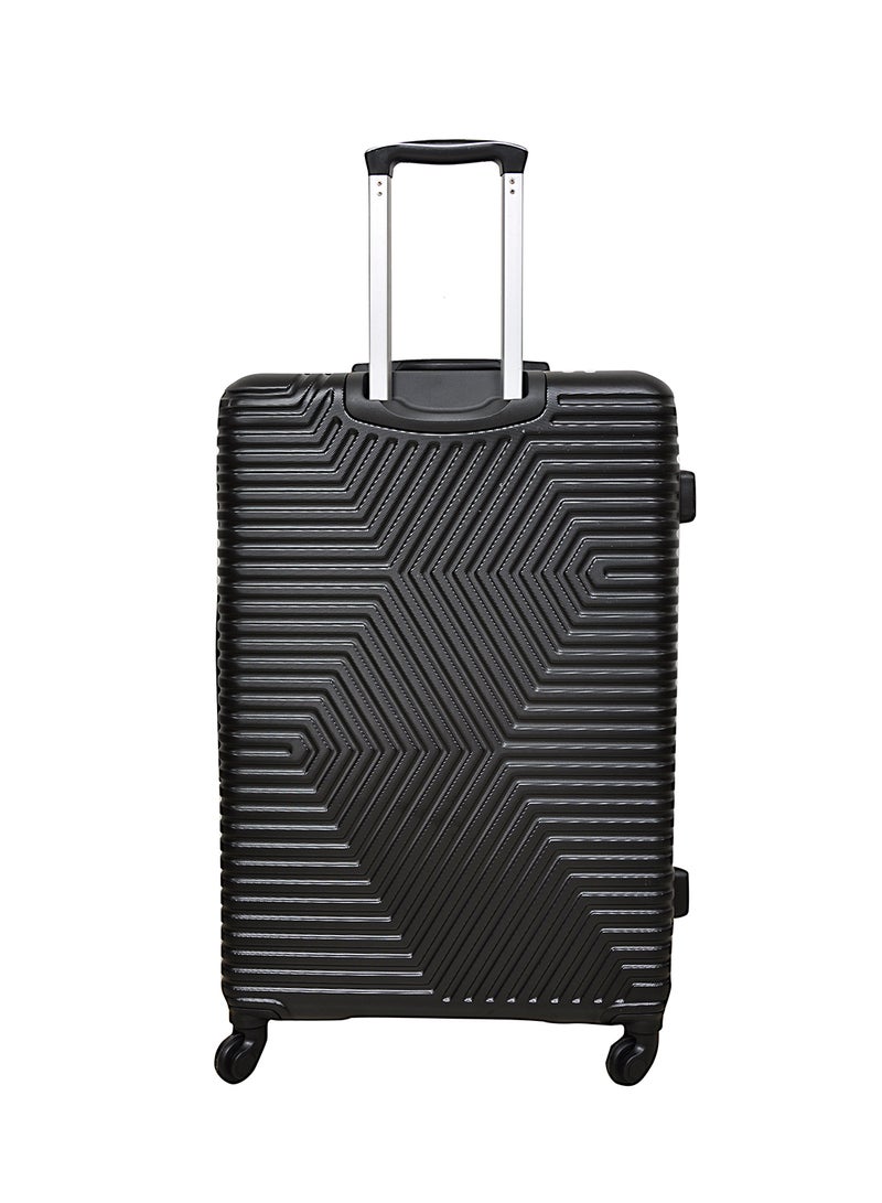 NEW TRAVEL - Hardside 4 Piece Luggage Trolley Set Black - Image 1