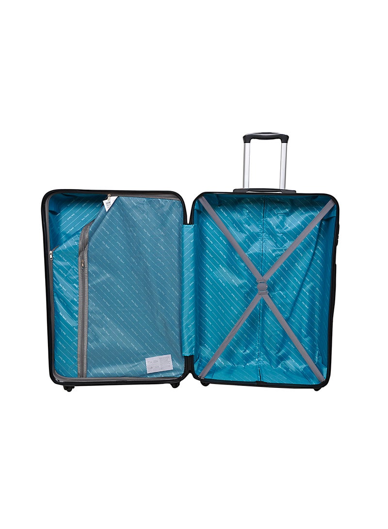 NEW TRAVEL - Hardside 4 Piece Luggage Trolley Set Black - Image 1