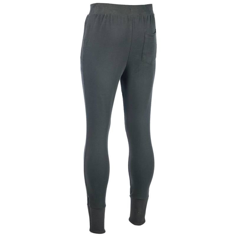 Solid Fitted Joggers Green  - Image 2