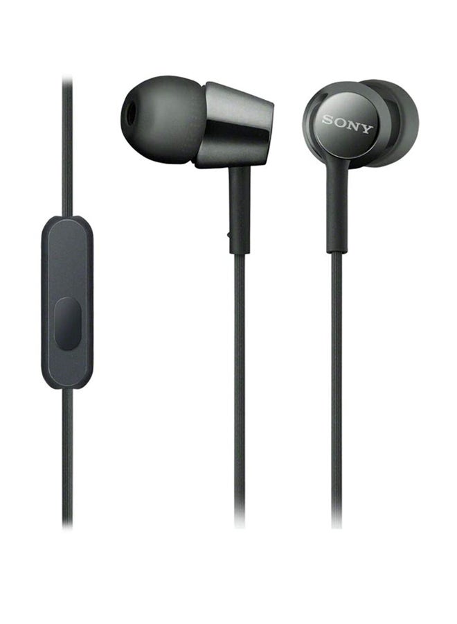 Sony - MDR-EX155AP in-ear wired headphones with Mic Black - Image 1