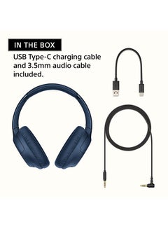 Sony WH-CH710N Over-Ear Noise Cancelling Wireless Bluetooth Headphones with Mic Blue  - Image 5