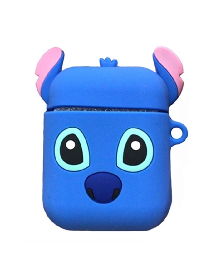 Generic Silicone Cartoon Protective Case Cover For Apple AirPods Blue  - Image 1