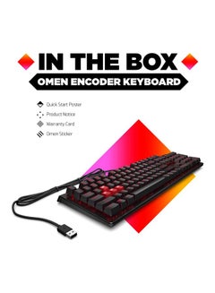 HP OEM Encoder Gaming Keyboard Black/Red  - Image 4