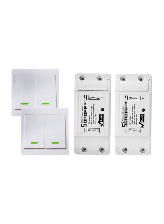 SONOFF 2-Piece Wi-Fi Smart Switch White  - Image 1