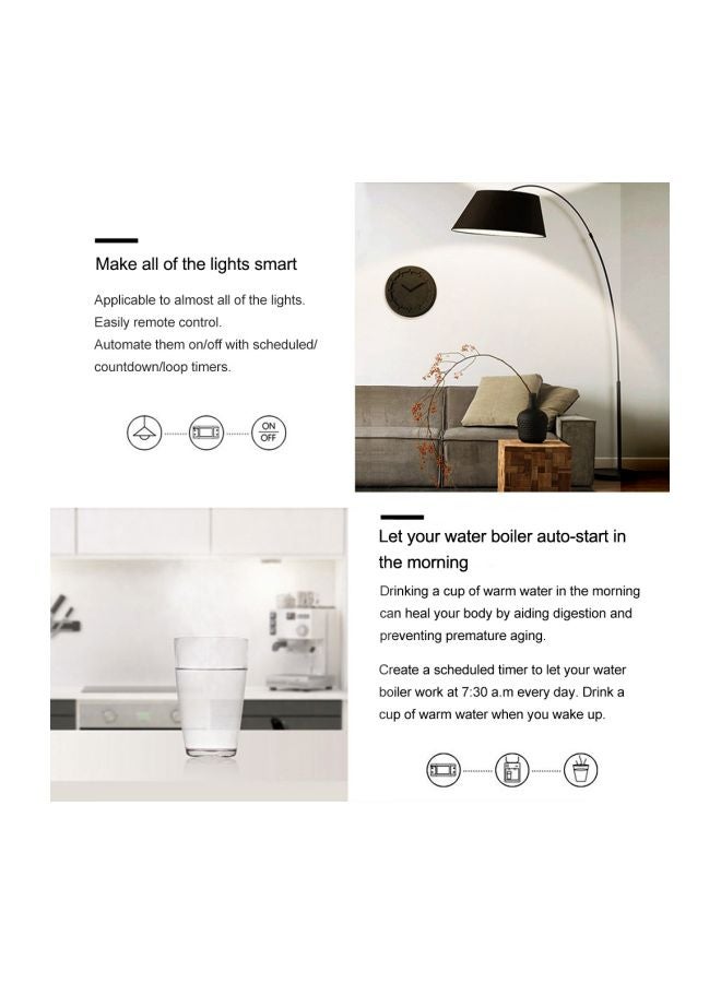 SONOFF 2-Piece Wi-Fi Smart Switch White  - Image 5