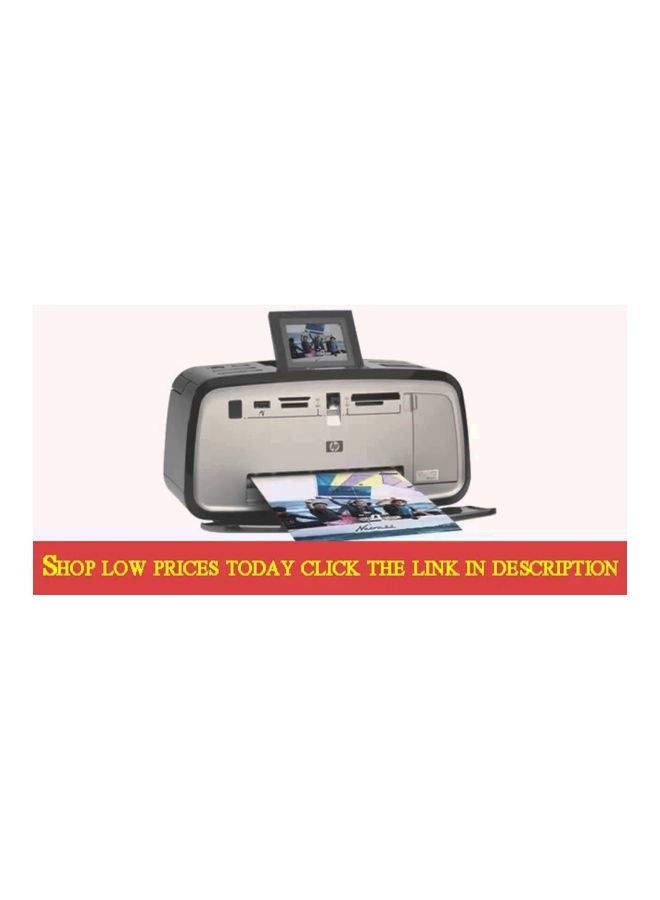 HEWLETT PACKARD - Photosmart A717 Compact Photo Printer With Print Function Black/Silver - Image 1
