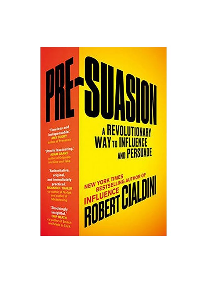 Pre-Suasion: A Revolutionary Way To Influence And Persuade paperback english - 20/04/2017