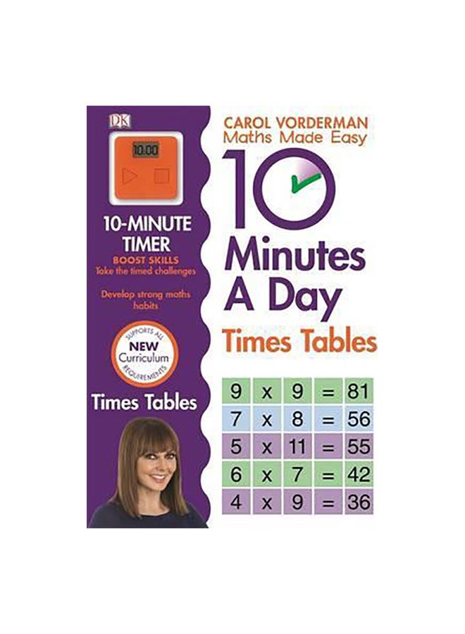 10 Minutes A Day Times Table Paperback English by Carol Vorderman - 16/01/2014