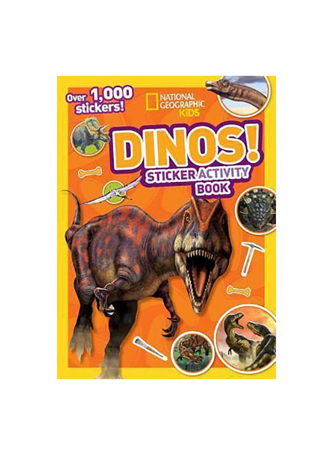 Dinos Sticker Activity Book Paperback English by National Geographic Editor Team - 41828 