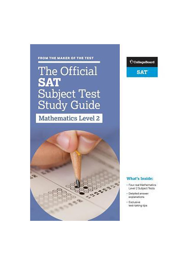 null - The Official SAT Subject Test Study Guide - Mathematics Level 2 paperback english - 5-Sep-17 - Image 1