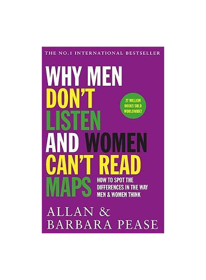 Why Men Don't Listen And Women Can't Read Maps Paperback English by Allan Pease & Barbara Pease - 43044  - Image 1