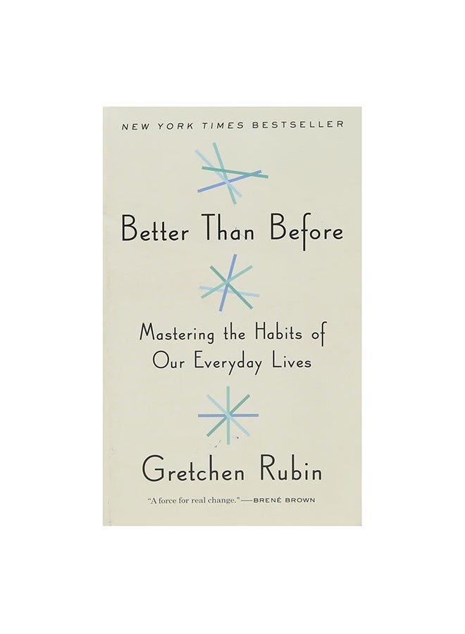 Better Than Before Paperback English by Gretchen Rubin - 42332 