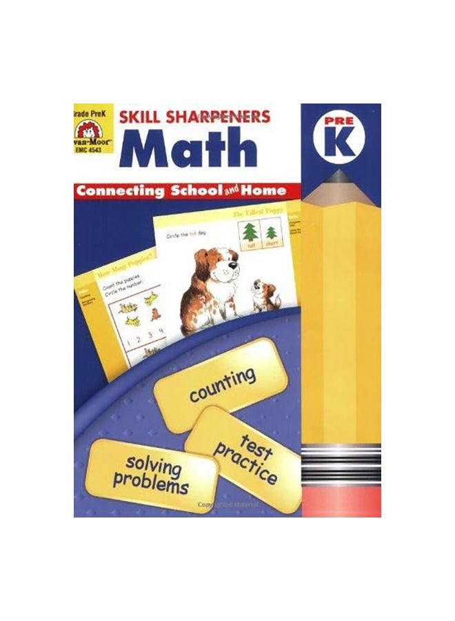 Skill Sharpeners Math Grade Pre-K Paperback English by Jo Ellen Moore - 38358 