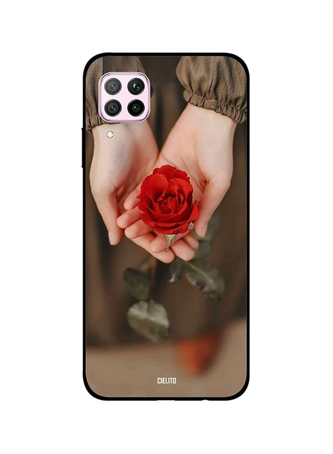 CIELITO Skin Case Cover -for Huawei Nova 7i Rose In Girl Hands Rose In Girl Hands