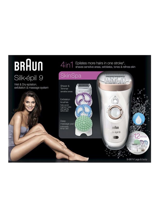 BRAUN - Silk-épil 9 SkinSpa 9-961V Wet And Dry Epilator Multicolour - Image 1