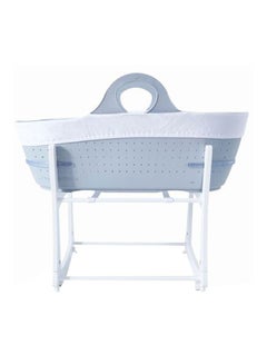 tommee tippee Sleepee Moses Basket With Stand - Grey/White  - Image 1