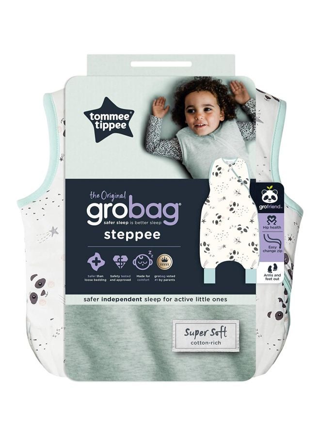 tommee tippee - Grobag Steppee Baby Sleeping Snuggle Bag, 6-18 M - Panda - Image 1