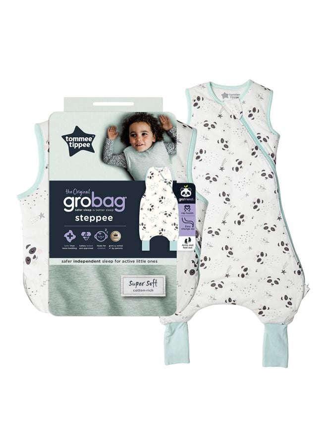 tommee tippee - Grobag Steppee Baby Sleeping Snuggle Bag, 6-18 M - Panda - Image 1