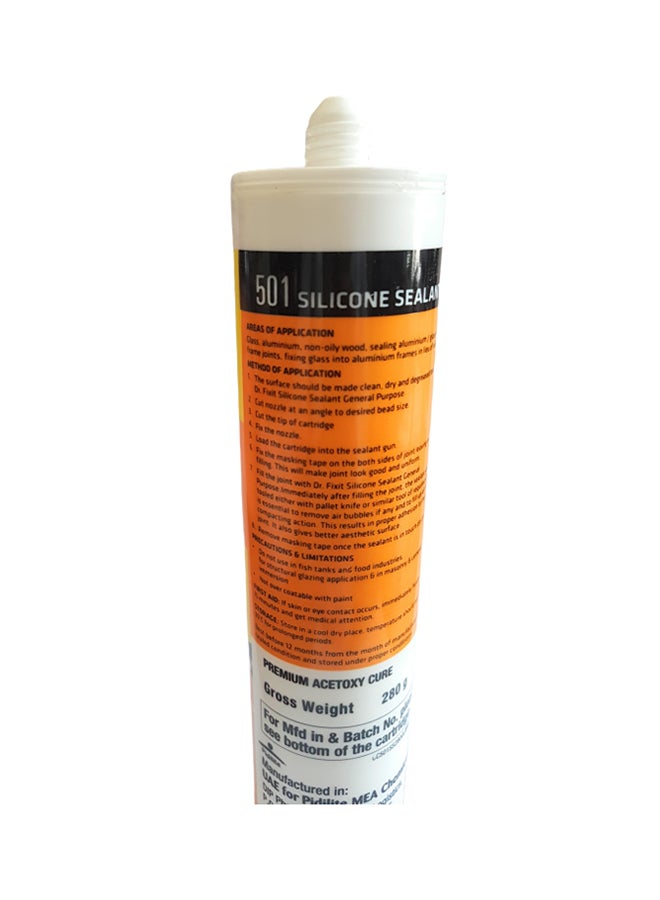 Pidilite Dr Fixit Silicon Sealer White 280grams  - Image 2