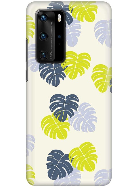 Hard PC Shield Matte Finish Slim Snap Basic Series Case Cover For Huawei P40 Pro Island Leaves