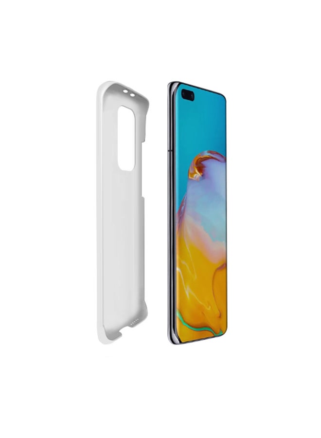 Stylizedd - Hard PC Shield Matte Finish Slim Snap Basic Series Case Cover For Huawei P40 Pro Marble Print Grey Classic - Image 1
