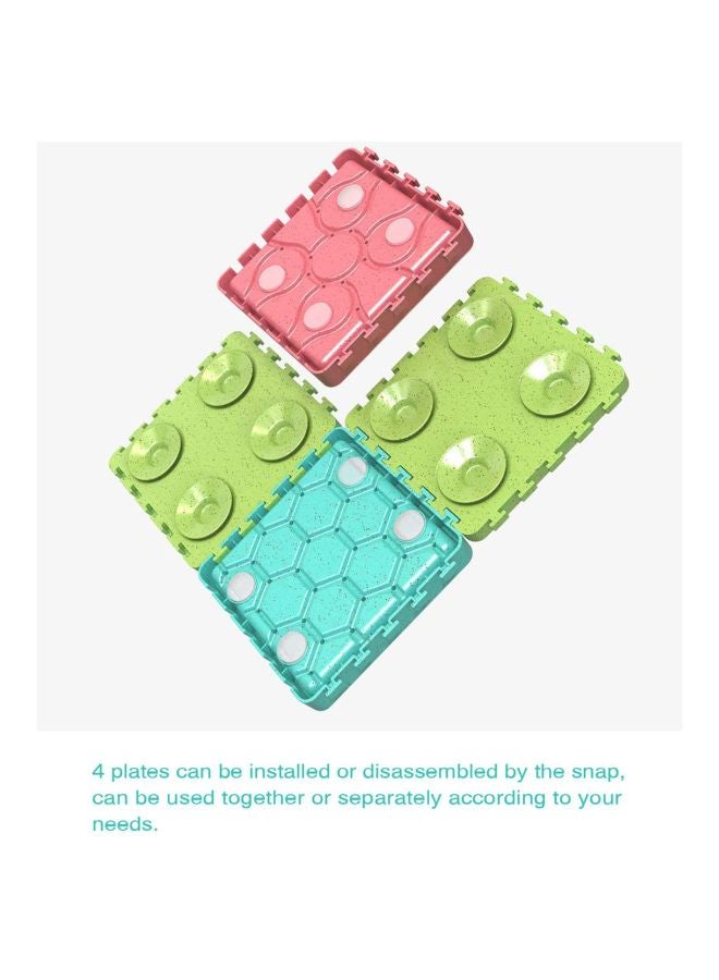 Pack Of 4 Slow Feeder Bowl Green/Blue/Pink 80cm - Image 3