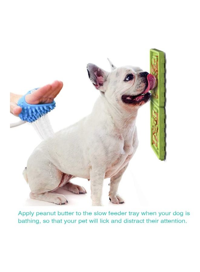 Pack Of 4 Slow Feeder Bowl Green/Blue/Pink 80cm - Image 5