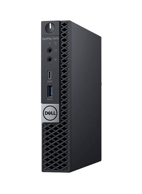 OptiPlex 7070 Micro PC With Core i7 Processor, 8GB RAM/256GB SSD/Intel UHD Graphics 630 Black