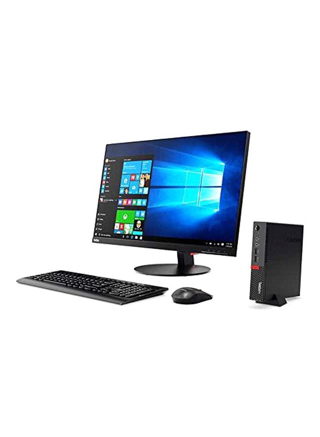 لينوفو - حاسوب رأسي ثينك سنتر M910q بمعالج كور  i7/ وذاكرة رام سعة 8 جيجابايت/ ومحرك أقراص SSD سعة 256 جيجابايت/ وبطاقة رسومات إنتل عالية الوضوح 630 أسود - Image 1