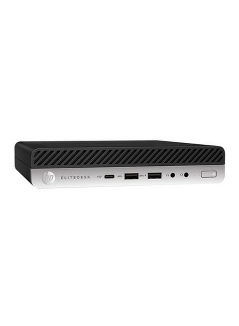 جهاز حاسوب إيليت ديسك 800 G4 ‏SFF صغير بمعالج كور i7 وذاكرة رام 8 جيجابايت ومحرك أقراص SSD سعة 256 جيجابايت وبطاقة رسومات مدمجة أسود/فضي
