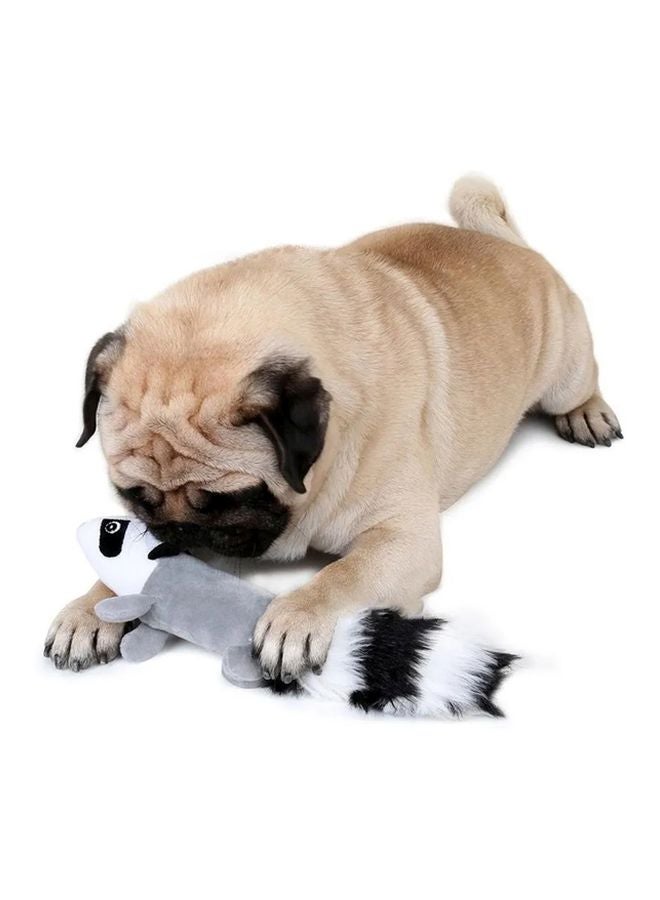 OUTAD Sounding Squirrel Long Tail Plush Stuffed Toy Grey/White/Black - Image 2