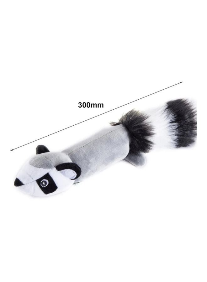 OUTAD Sounding Squirrel Long Tail Plush Stuffed Toy Grey/White/Black - Image 3