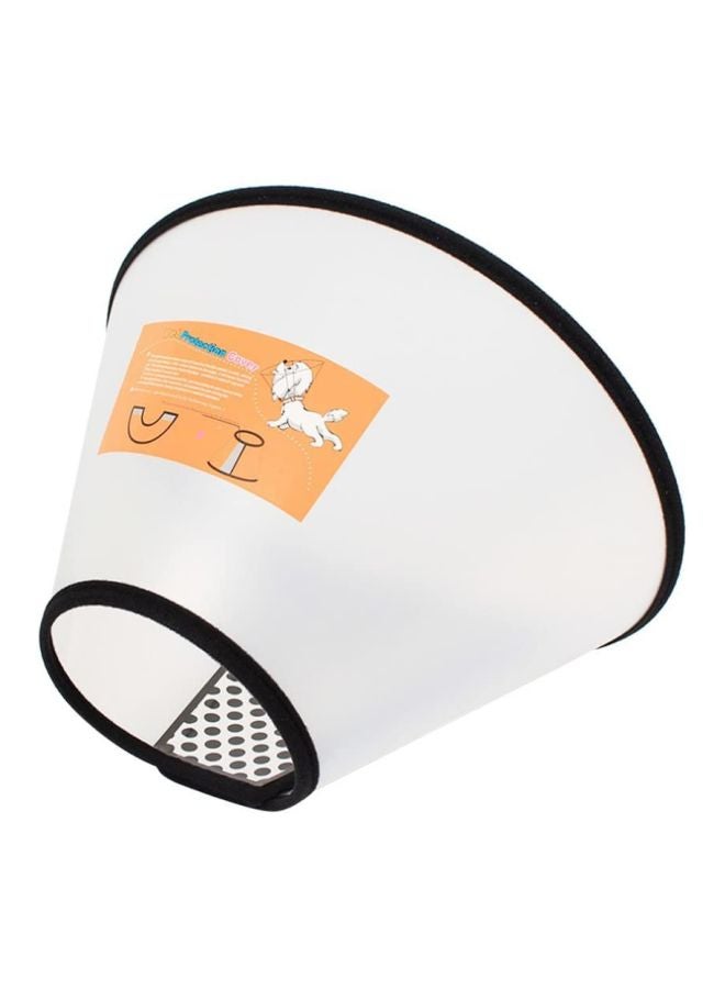 OUTAD - Anti-Biting Grooming Protective Wound Healing Cone Collar Cover Clear/Black - Image 1