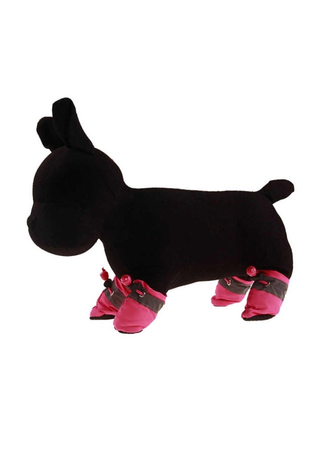 OUTAD Anti-Skid Soft-Soled Waterproof Prewalker Shoes Pink - Image 3