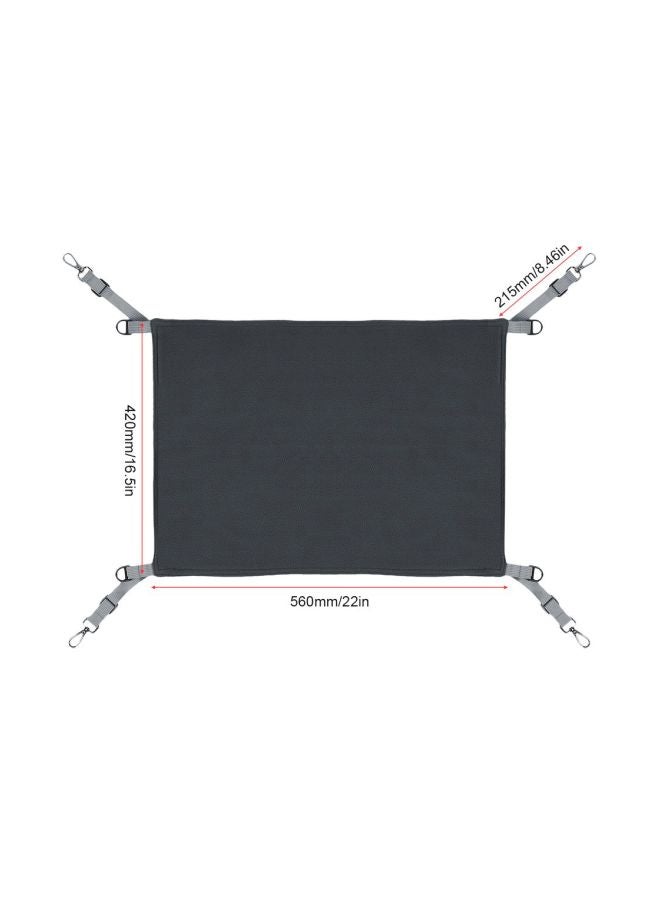 OUTAD Reversible 2 Sides Cage Hammock Bed Blue/Black - Image 5